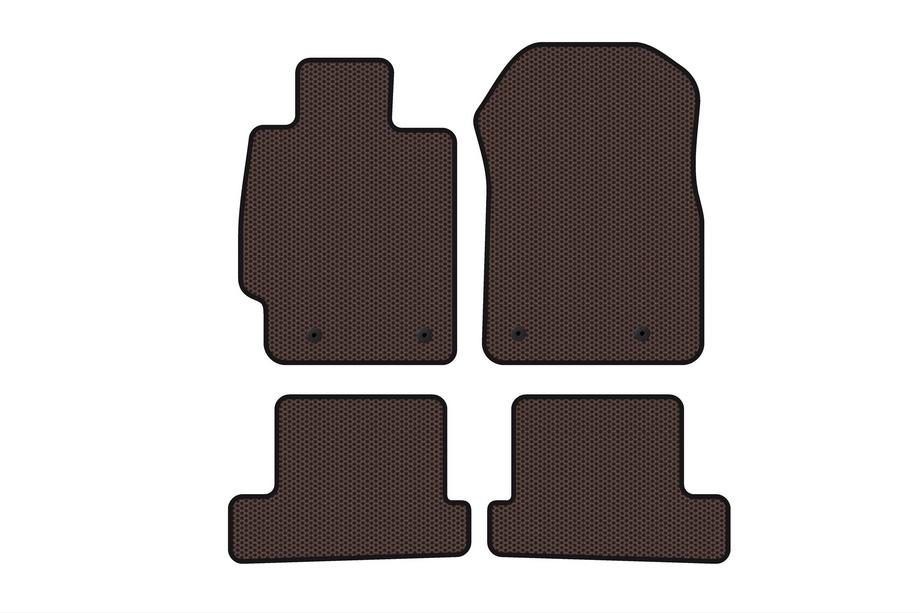 Subaru BRZ 2012–2021 Carsuit kumimatot matkustamoon (Coupe, ruskea) Image
