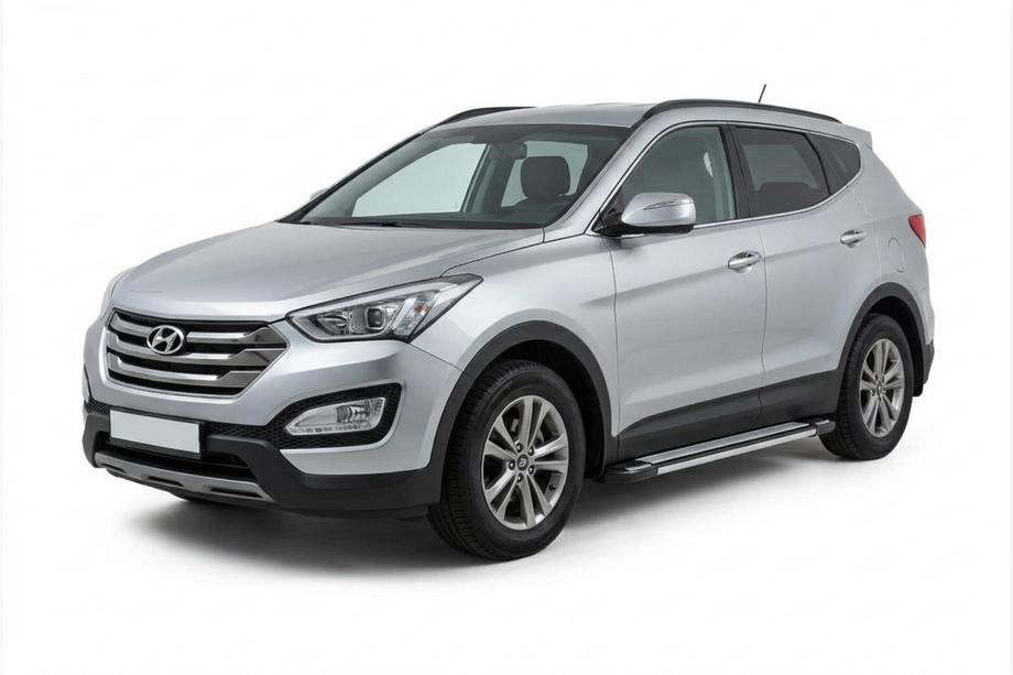 Hyundai Santa Fe 3 2012–2018 Rainbow sivuportaat (2 kpl, alumiini) Image