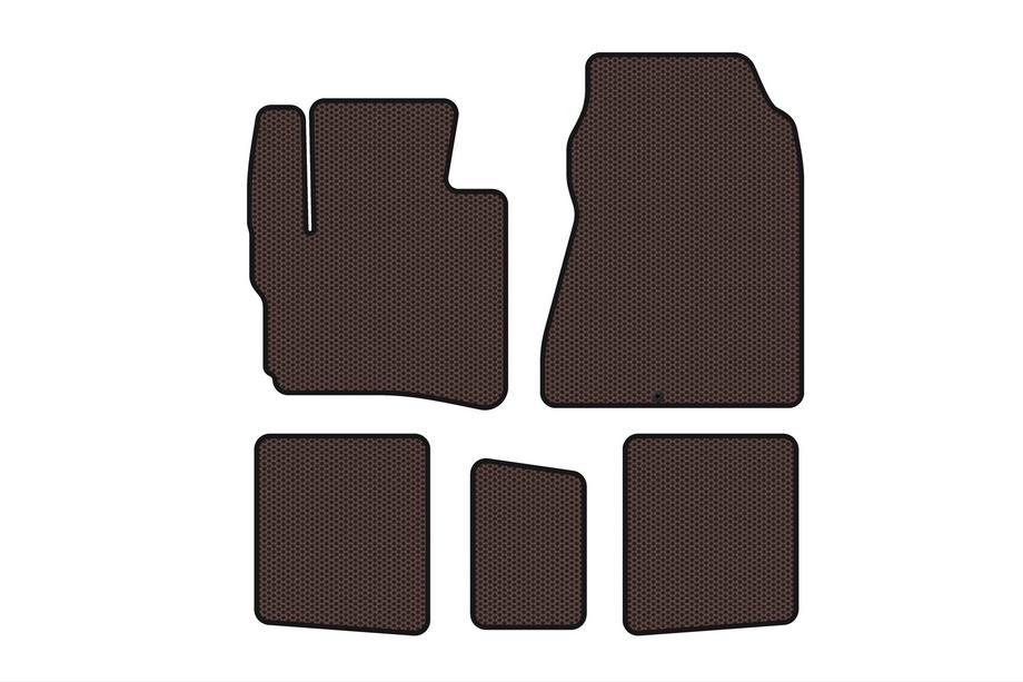 Toyota IQ 2008–2015 Kumimatot Carsuit (HB, ruskea) Image