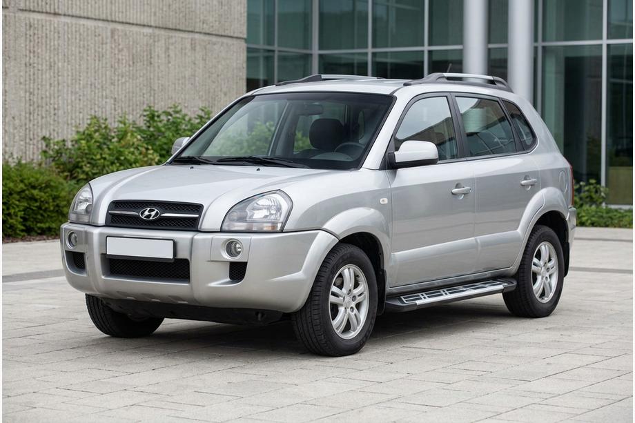 Hyundai Tucson JM 2004– Sunrise sivuportaat (2 kpl, alumiini) Image