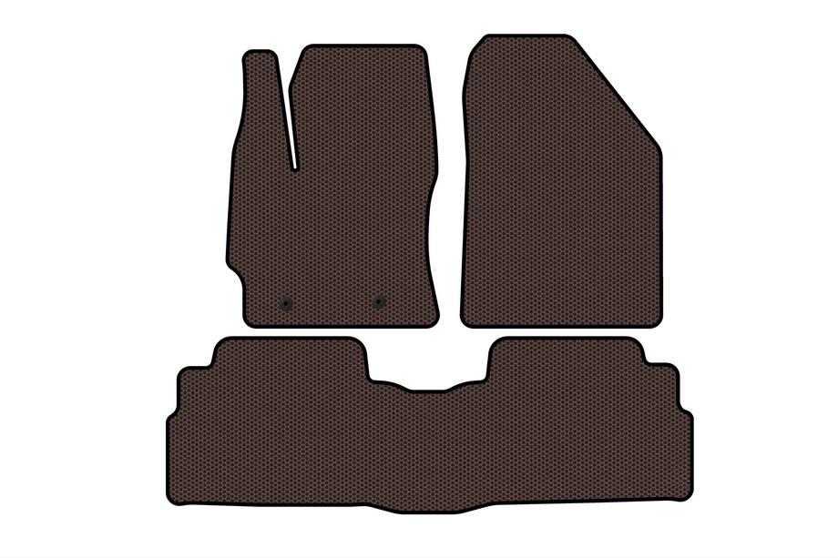 Toyota Verso 2009–2018 Carsuit kumimatot matkustamoon (2 riviä, 7-paikkainen, ruskea) Image