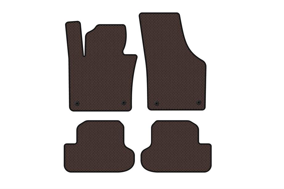 Volkswagen Beetle 2011–2015 Kumimatot Carsuit (HB, ruskea) Image