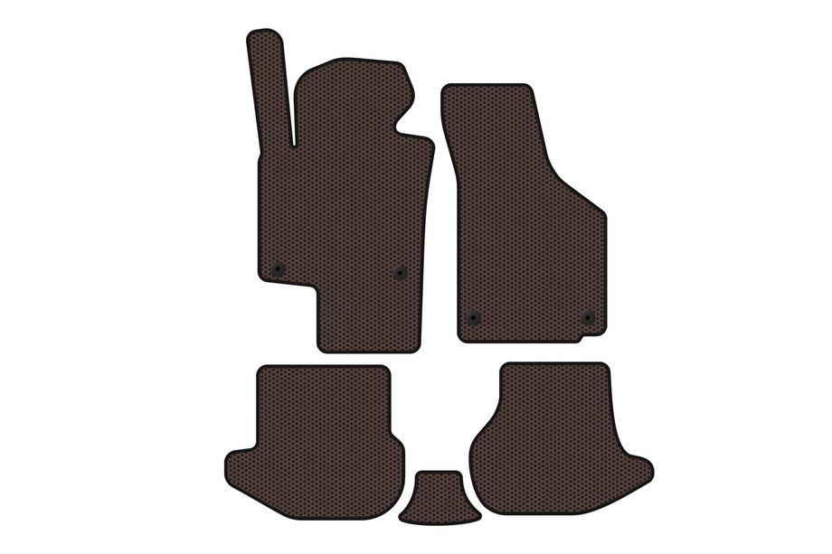 Volkswagen EOS 2006–2011 Kumimatot Carsuit (Ruskea) Image