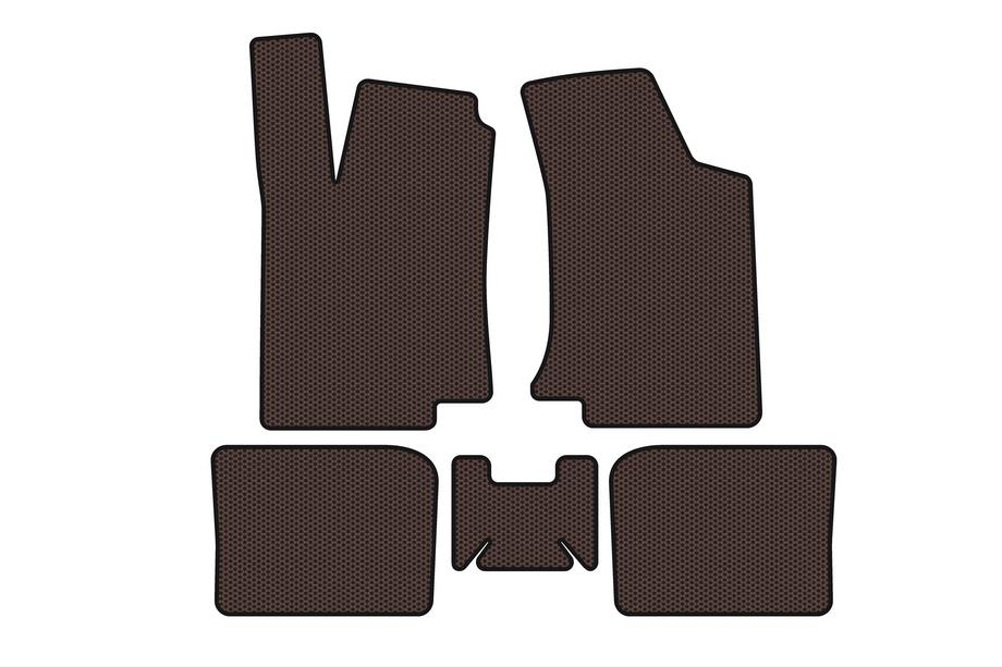 Volkswagen Golf 3 1991–2001 Kumimatot Carsuit (HB, 3-ovinen, ruskea) Image