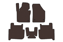Volkswagen Touran 2003–2010 Kumimatot Carsuit (2 riviä, 2006-2010, 7-paikkainen, ruskea) kuva 1