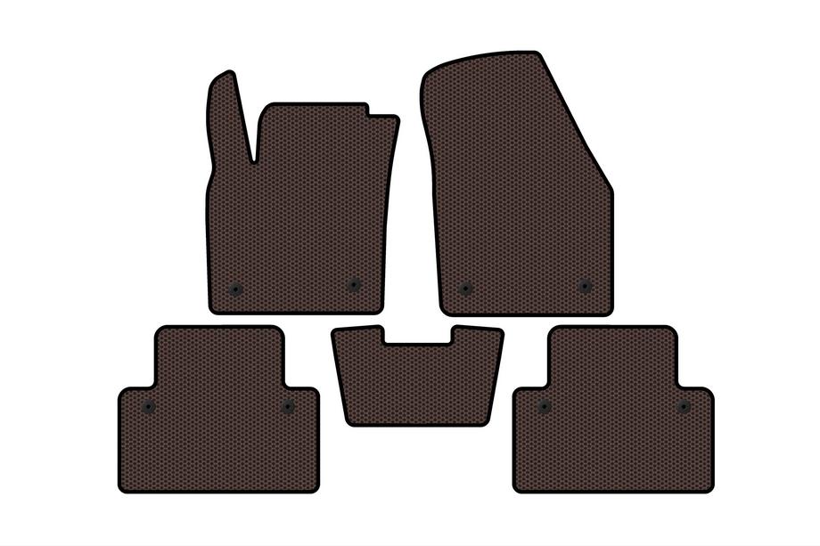 Volvo C30 2006–2012 Kumimatot Carsuit (HB, 3-ovinen, ruskea) Kuva 1