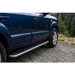 Maydos V1 sivuportaat (2 kpl, alumiini ↗ ruostumaton teräs) Hyundai Tucson JM 2004– kuva 1