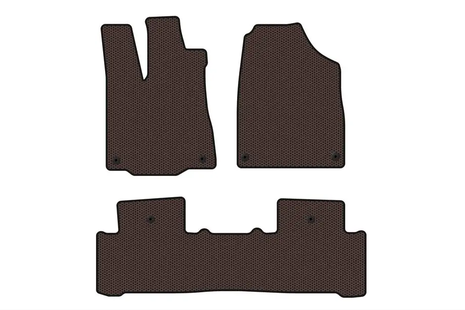 Acura MDX 2013–2020 Carsuit kumimatot matkustamoon (2 istuinriviä, ruskea) Image