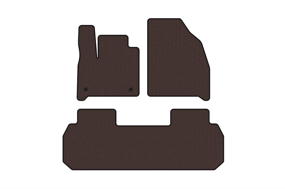 Chevrolet Traverse 2017– Carsuit kumimatot matkustamoon (2 istuinriviä, ruskea) Image