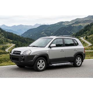 Rainbow sivuportaat (2 kpl, alumiini) Hyundai Tucson JM 2004– kuva 1