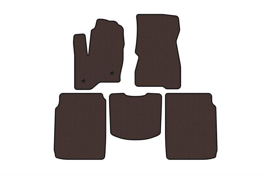 Ford Flex 2009–2019 Kumimatot Carsuit (2 riviä, 2013-2019, ruskea) Kuva 1
