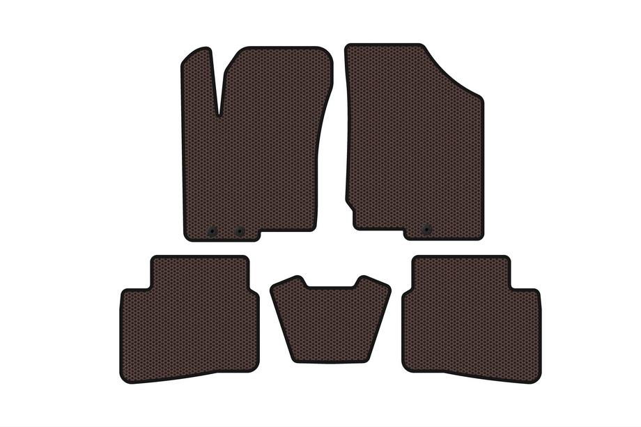 Kia Forte 2008–2024 Kumimatot Carsuit (2008-2012, ruskea) Image