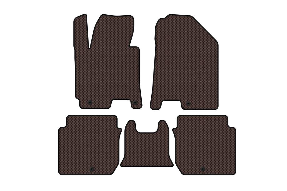 Kia Forte 2008–2024 Kumimatot Carsuit (2016-2018, ruskea) Image