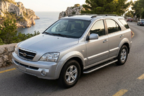 Kia Sorento I BL 2002–2009 Maydos V1 sivuportaat (2 kpl, alumiini ↗ ruostumaton teräs) kuva 1