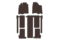 Toyota Sienna 2010–2020 Carsuit-kumimatot matkustamoon (3 riviä, ruskea) kuva 1