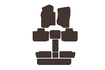 Cadillac Escalade 2007–2014 Carsuit-kumimatot matkustamoon (3 riviä, ruskea) kuva 1