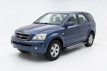 Kia Sorento I BL 2002–2009 Rainbow sivuportaat (2 kpl, alumiini) kuva 1