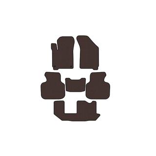 Kumimatot Carsuit (2011-2020, 3 riviä, 7-paikkainen, ruskea) kuva 1
