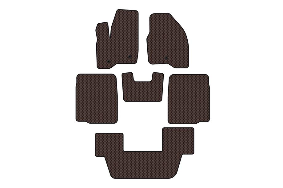 Ford Explorer 2011–2019 Kumimatot Carsuit (3 riviä, 2011-2015, ruskea) Image