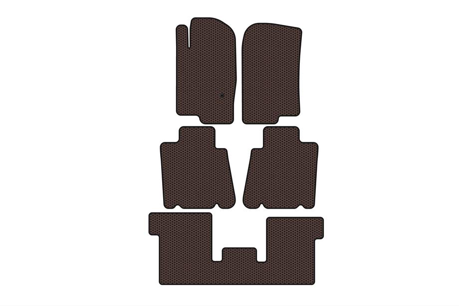 Ford Explorer 2001–2005 Carsuit-kumimatot matkustamoon (3 riviä, ruskea) Image