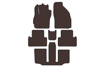 Mazda 5 2005–2009 Kumimatot Carsuit (3 riviä, 7-paikkainen, ruskea) kuva 1