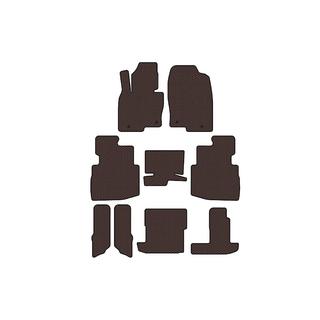 Kumimatot Carsuit (3 riviä, 7-paikkainen, ruskea) kuva 1