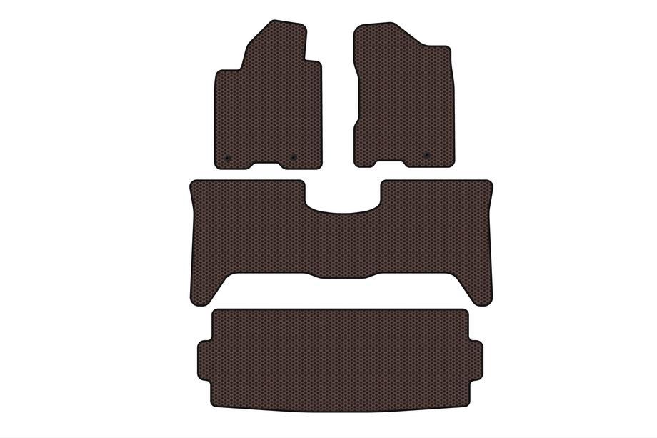 Nissan Armada 2003–2015 Kumimatot Carsuit (3 riviä, 2003-2008, ruskea) Image