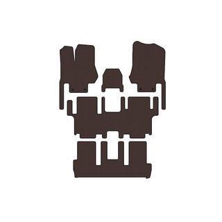 Kumimatot Carsuit (3 riviä, 7-paikkainen, ruskea) kuva 1