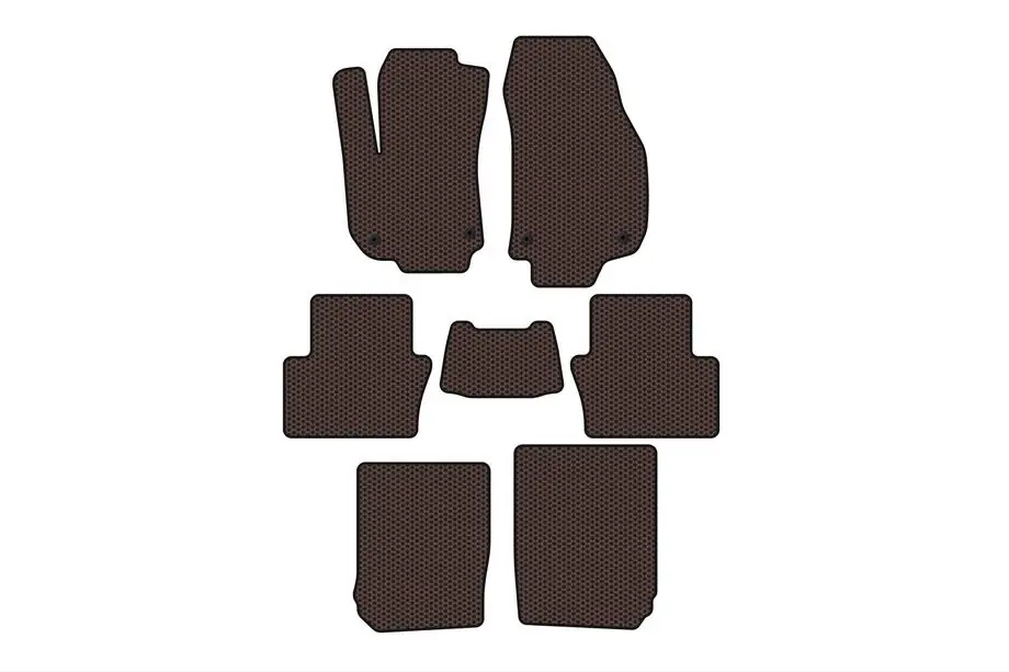 Opel Zafira B 2005–2011 Carsuit-kumimatot matkustamoon (3 riviä, ruskea) Image