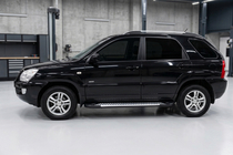 Kia Sportage 2004–2010 Line-astinlaudat (2 kpl, alumiini) kuva 1