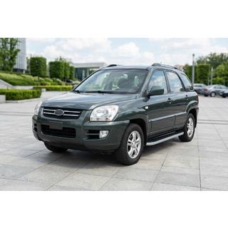 Tayga Grey -sivuaskelmat (2 kpl, alumiini) Kia Sportage 2004–2010 kuva 1