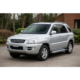 Rainbow sivuportaat (2 kpl, alumiini) Kia Sportage 2004–2010 kuva 1