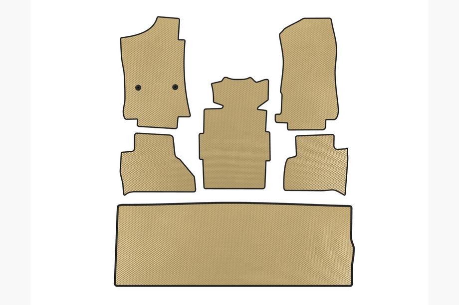 Cadillac Escalade 2014–2020 EVA-autolattiamatot (3 riviä, beige) Image