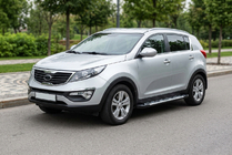 Kia Sportage 2010–2015 Sunrise sivuportaat (2 kpl, alumiini) kuva 1