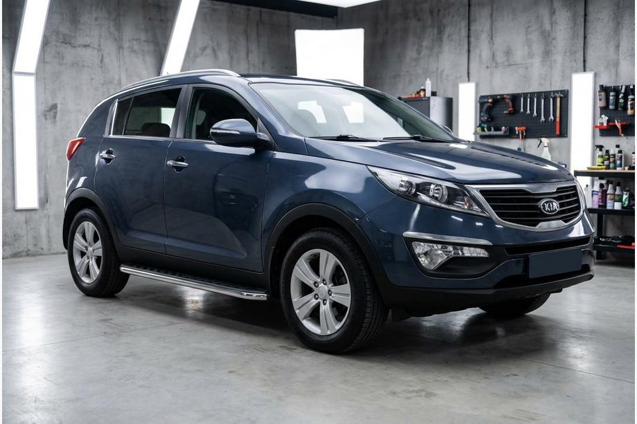 Kia Sportage 2010–2015 Maydos V1 sivukynnykset (2 kpl, alumiini) Image
