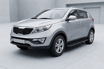 Kia Sportage 2010–2015 Sivuporrast Bosphorus Black (2 kpl, alumiini) kuva 1