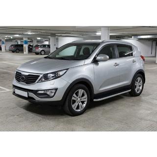 Tayga Grey -sivuaskelmat (2 kpl, alumiini) Kia Sportage 2010–2015 kuva 1