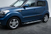 Kia Soul I 2008–2013 Sunrise sivuportaat (2 kpl, alumiini) kuva 1