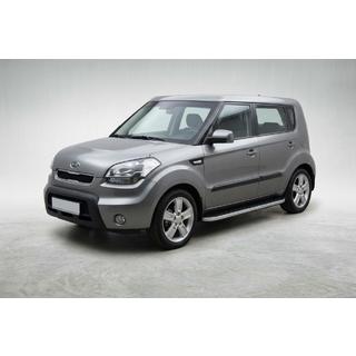Tayga Grey -sivuaskelmat (2 kpl, alumiini) Kia Soul I 2008–2013 kuva 1