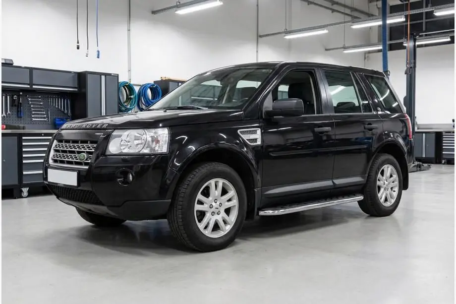 Land Rover Freelander II 2006–2014 Maydos V1 sivuportaat (2 kpl, alumiini ↗ ruostumaton teräs) Image