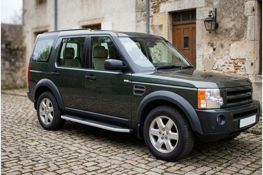 Land Rover Discovery III 2004–2009 Tayga Grey -sivuaskelmat (2 kpl, alumiini) Image