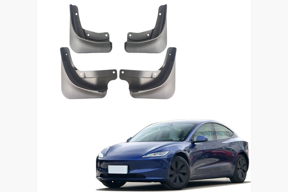 Tesla Model 3 2017– Premium-roiskeläpät (2023+, 4 kpl) Image