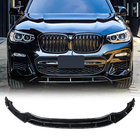 BMW X4 G02 2018– Etupuskurin 3D-lip spoileri (M-Sport 2018-2022, kiiltävä musta) kuva 8