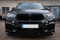 BMW X5 F15 2013–2018 Etupuskurin lip-spoileri Lip Black Warrior (M-Sport) kuva 1