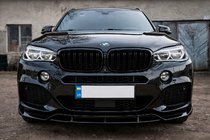 BMW X6 F16 2014–2019 Etupuskurin lip-spoileri Lip Black Warrior (M-Sport) kuva 1