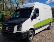 Volkswagen Crafter 2006–2016 Tuulilasin visiiri V-4 (musta kiiltävä, 5 mm) kuva 2