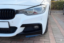 BMW 3-sarja F30/F31 2012–2019 Etupuskurin kulmasplitterit JIE Flap (M-Sport, ABS) kuva 1