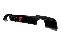 BMW 3-sarja E90/E91 2005–2011 Takapuskurin diffuusori tuplalle yksiputkiselle pakoputkelle LED:llä (M-Sport, ABS) kuva 2