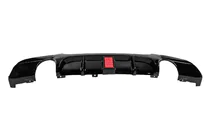 BMW 3-sarja E90/E91 2005–2011 Takapuskurin diffuusori tuplalle yksiputkiselle pakoputkelle LED:llä (M-Sport, ABS) kuva 4