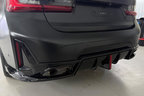BMW 3-sarja G20/G21 2018– Takapuskurin diffuusori B-Style LED (M-Sport 2023+, ABS) kuva 6